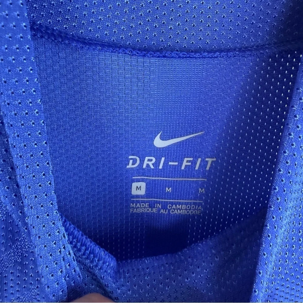 Nike Dri-FIT Royal Blue High Neck Tank